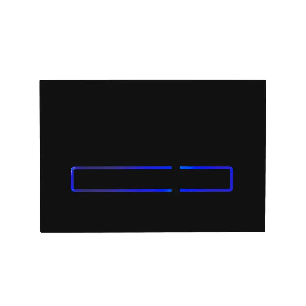 Tavistock Touch Sensor Dual Flush Plate – Black Glass