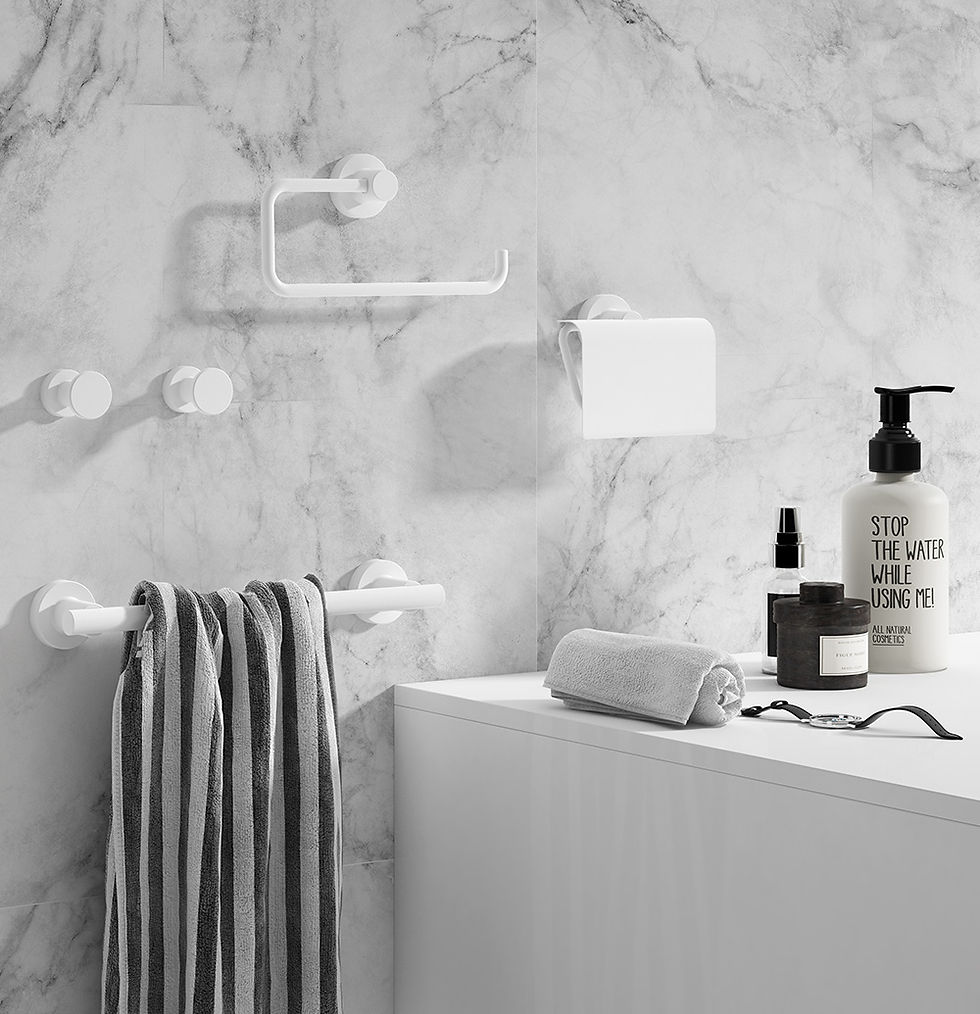 Thumbnail: Sonia Tecno Project Bathroom Towel Rail 330mm Graphite
