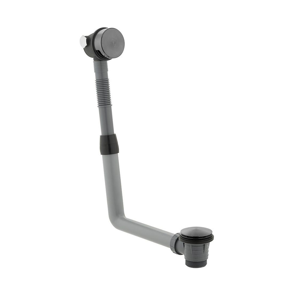 Thumbnail: Vado Individual Round Overflow Bath Filler with Clic-Clac Waste