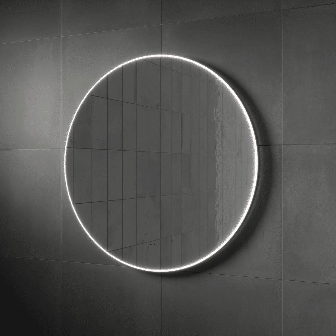 HiB Air 800mm Round LED Bathroom Mirror