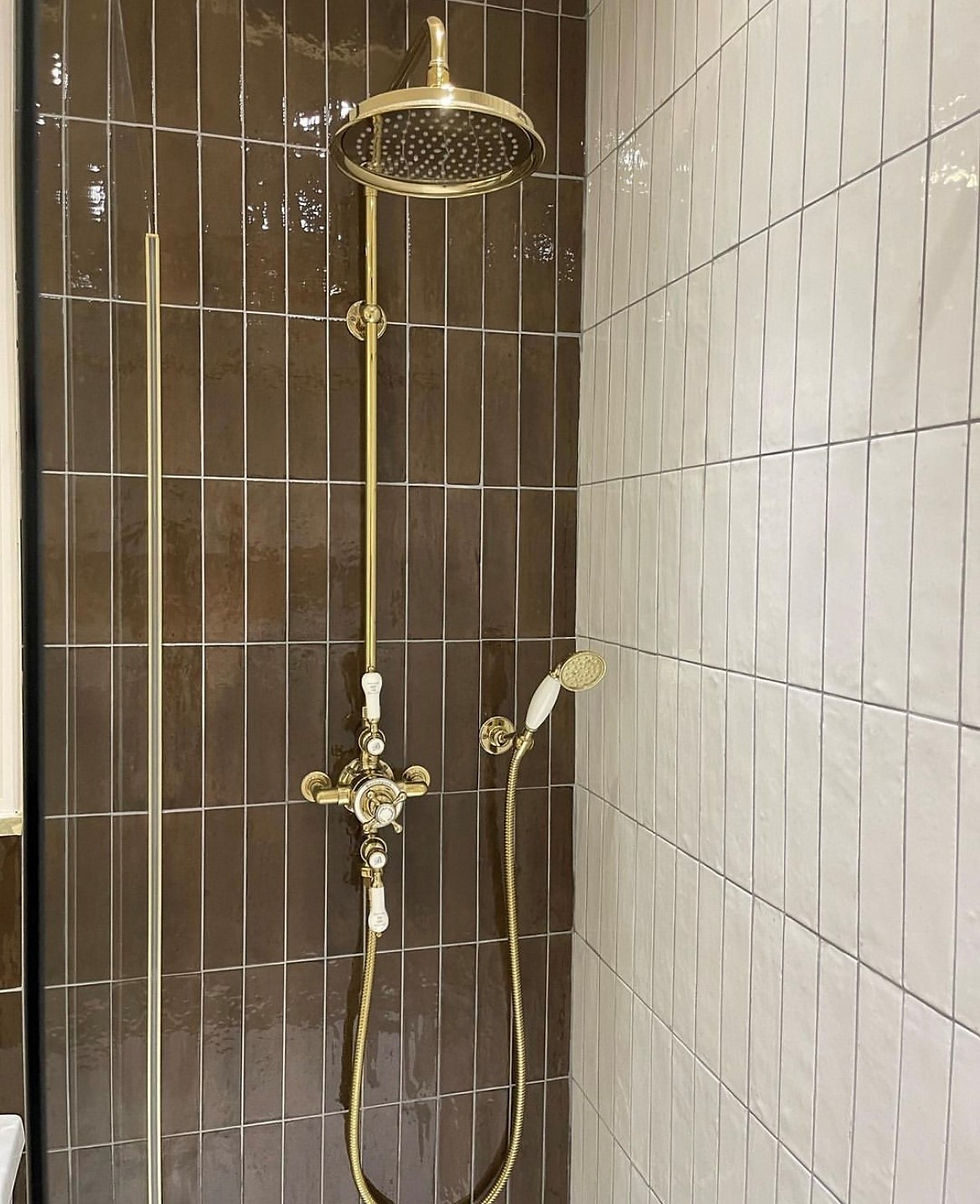 Thumbnail: Burlington Avon Thermostatic Exposed Shower - Gold