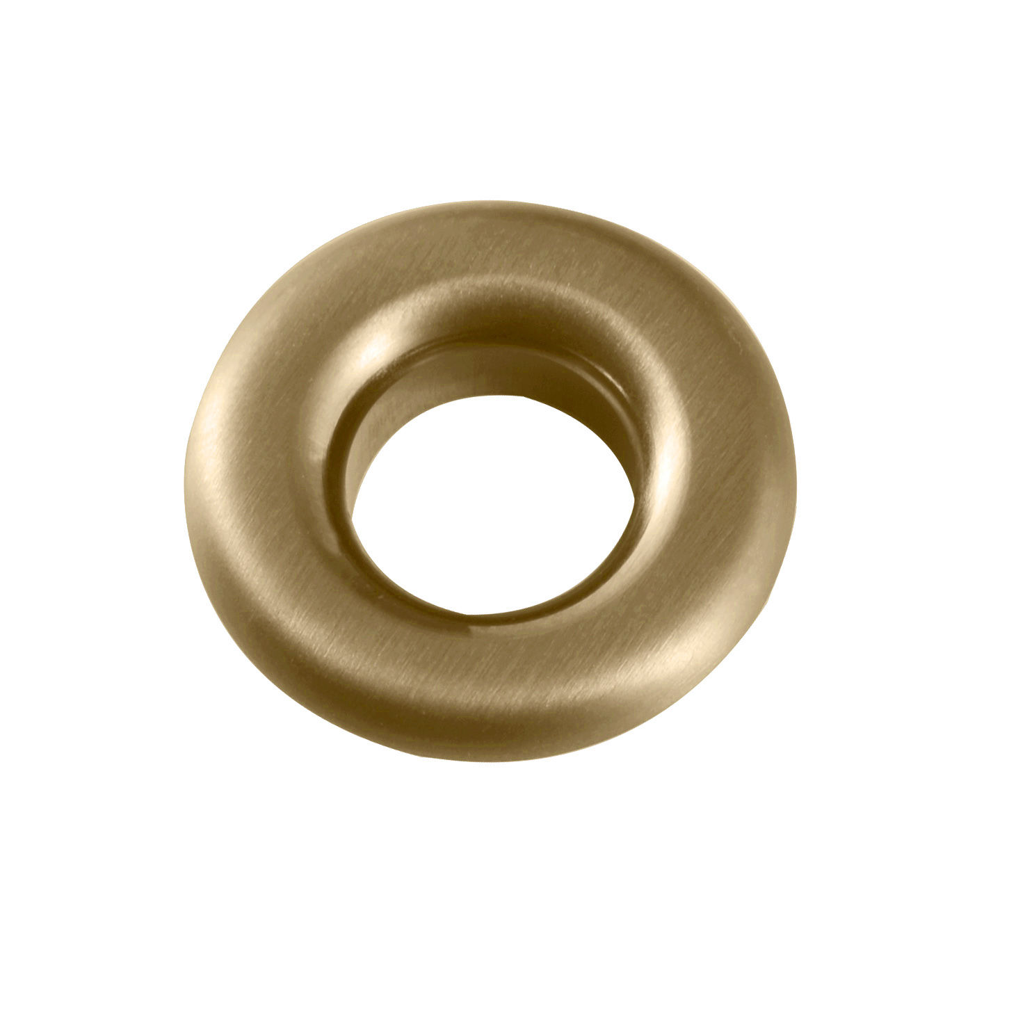 Bathworks Essentials Brushed Brass Round Overflow Insert