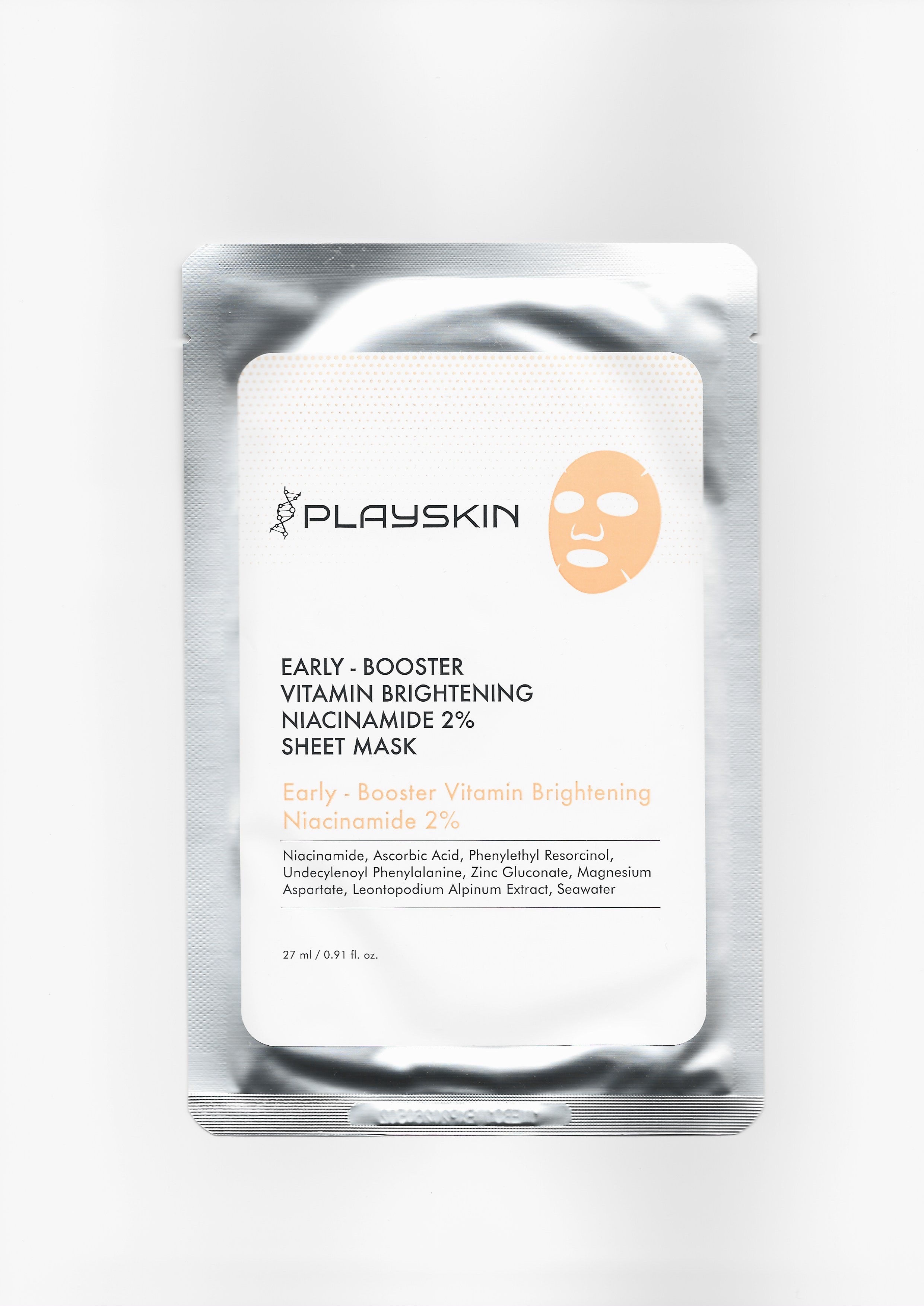 PLAYSKIN Early - Booster Vitamin Brightening Niacinamide 2% Sheet Mask