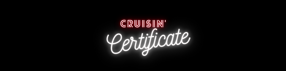 Cruisin' Design Certificate.png