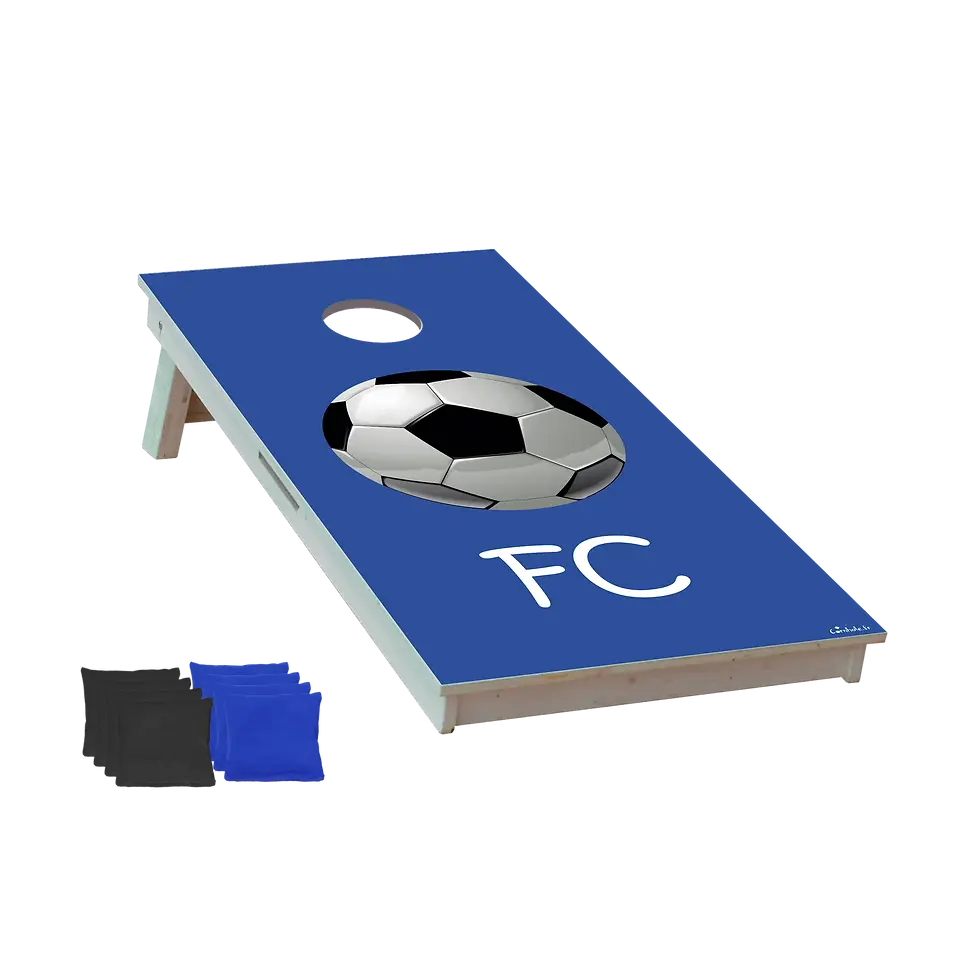 cornhole motif personnalisable, vue de face