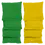 Miniature : 4 sacs de cornhole couleur vert et jaune