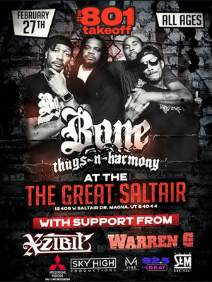Bone Thugs-N-Harmony, Self Expression Music, Warren G and Xzibit in Magna, Utah