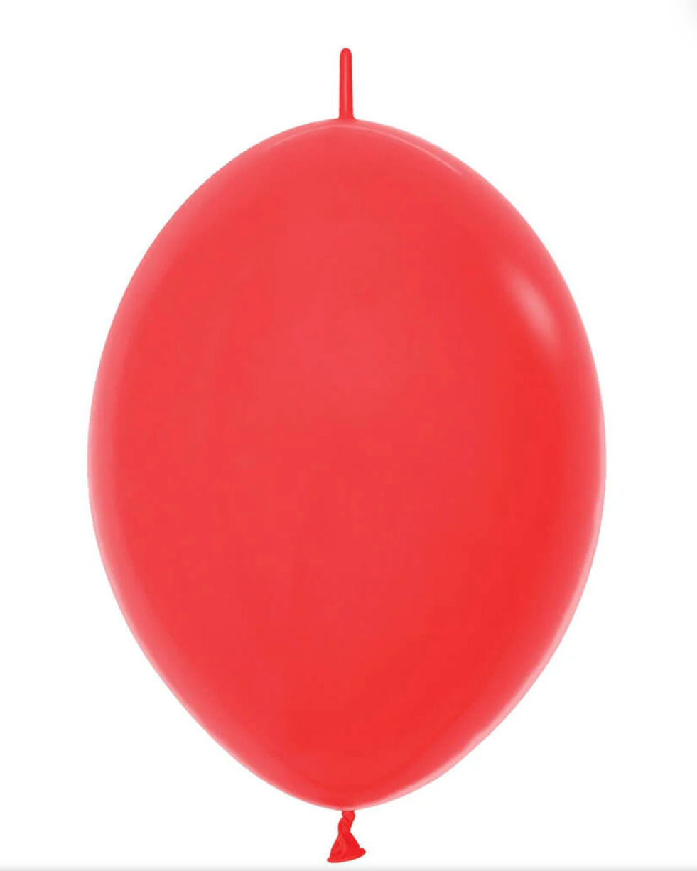 SEMPERTEX 12” LINK-O-LOON FASHION RED 50CT