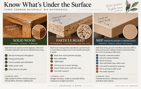 Solid Wood vs. Particle Board Furniture: What Should You Buy?