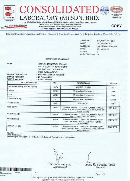 physical product laboratory tested report