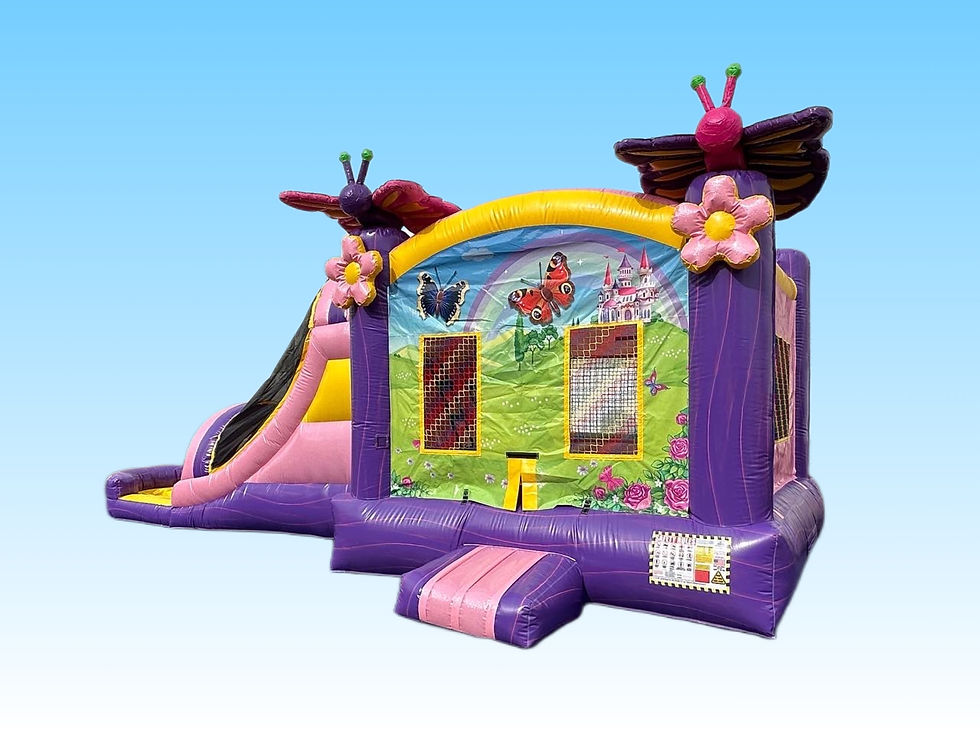 Miniatura: 27ft Butterfly Sparkle Bounce Combo