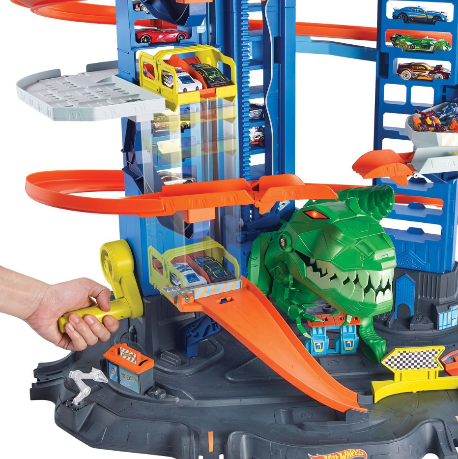 Thumbnail: Hot Wheels City Robo T-Rex Ultimate Garage
