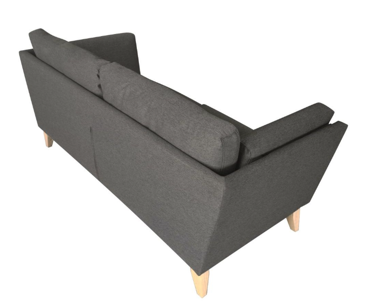 Thumbnail: George & Mason - Haute Deco 3-Seater Couch - Dark Grey