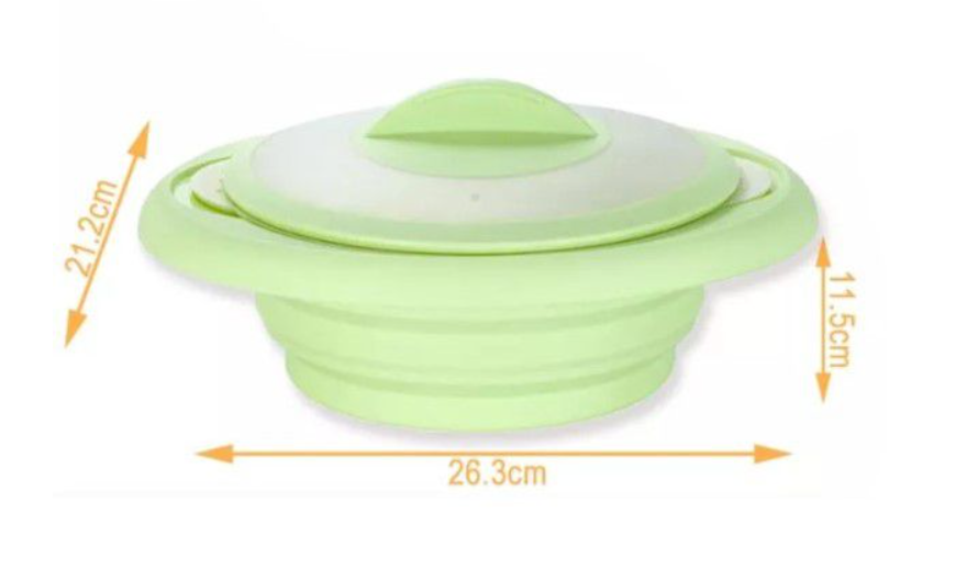 Thumbnail: Multi-Function Collapsible Silicone Steamer Cooker and Colander Insert (1.6L)