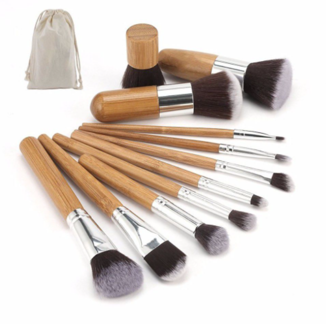 Thumbnail: GreenLeaf 11 Piece Bamboo Makeup Brush Set