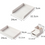 Thumbnail: Stackable Desk Filing Tray Stationery Organizer 5Pcs Set - White