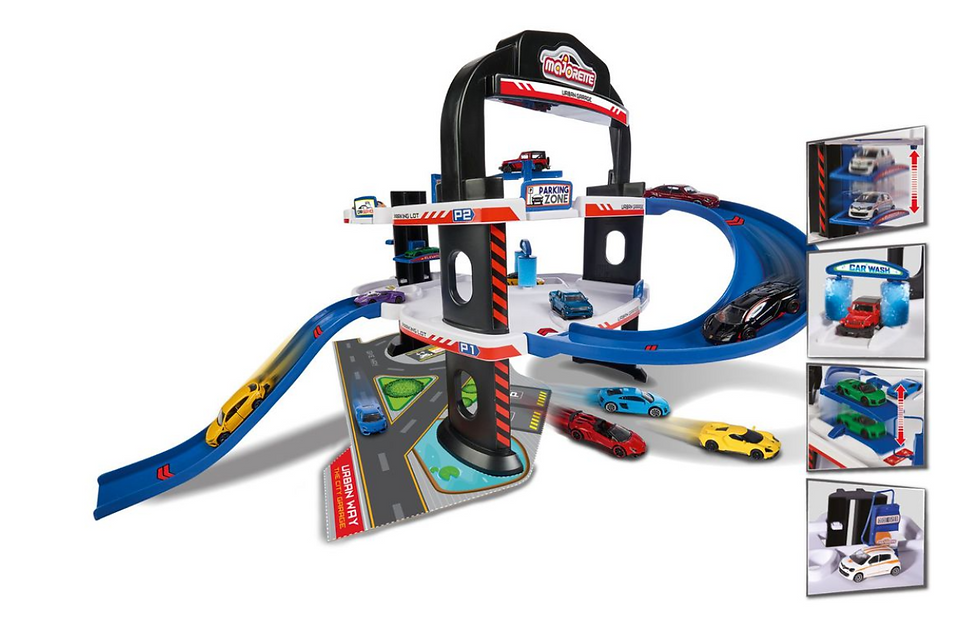 Thumbnail: Majorette Urban Garage + 5 Cars
