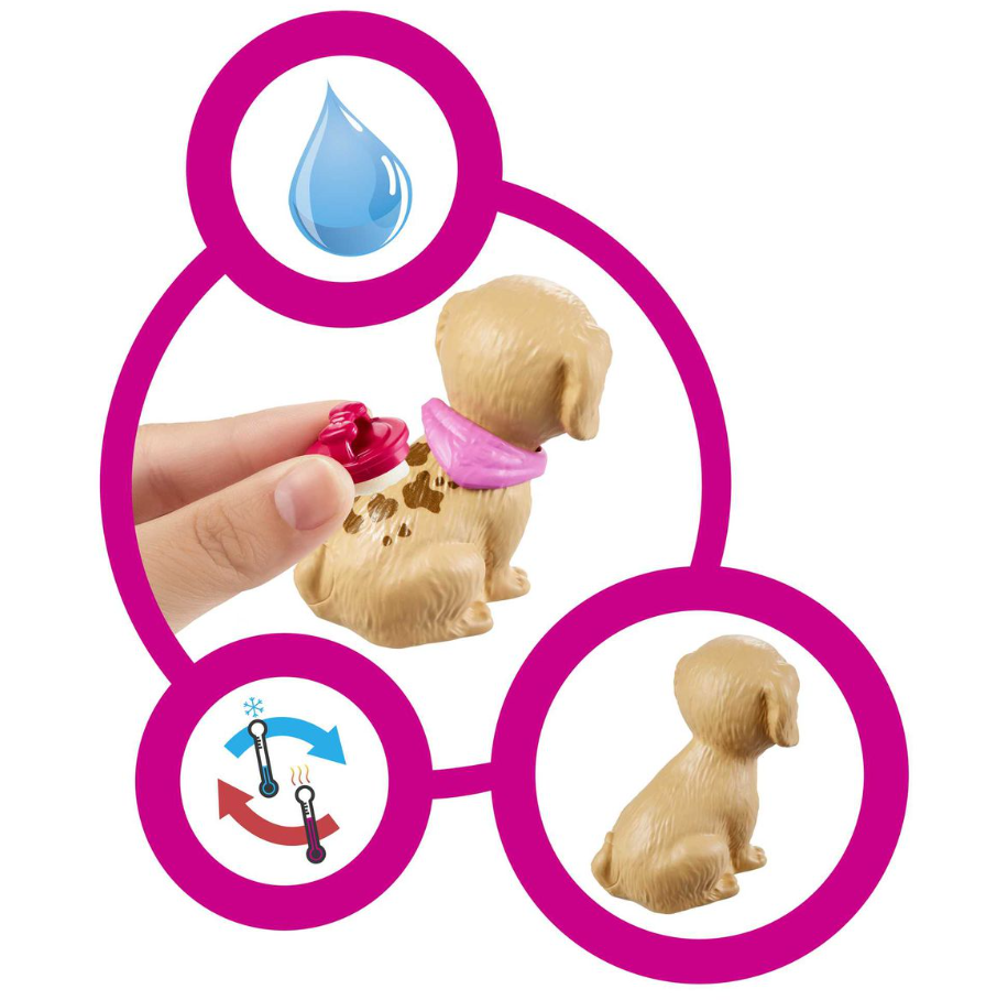 Thumbnail: Barbie Doll ( Blonde) And Pet Boutique Playset With 4 Pets And Accessories