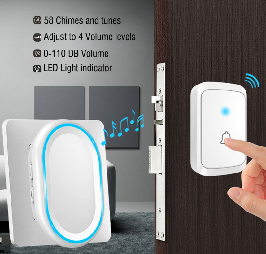 Thumbnail: Reptronic DIY Wireless Doorbell RTDB10- 2R 1B - White