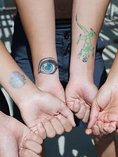 SAMPLE OF AIR BRUSH TATTOOS ON KIDS ARMS