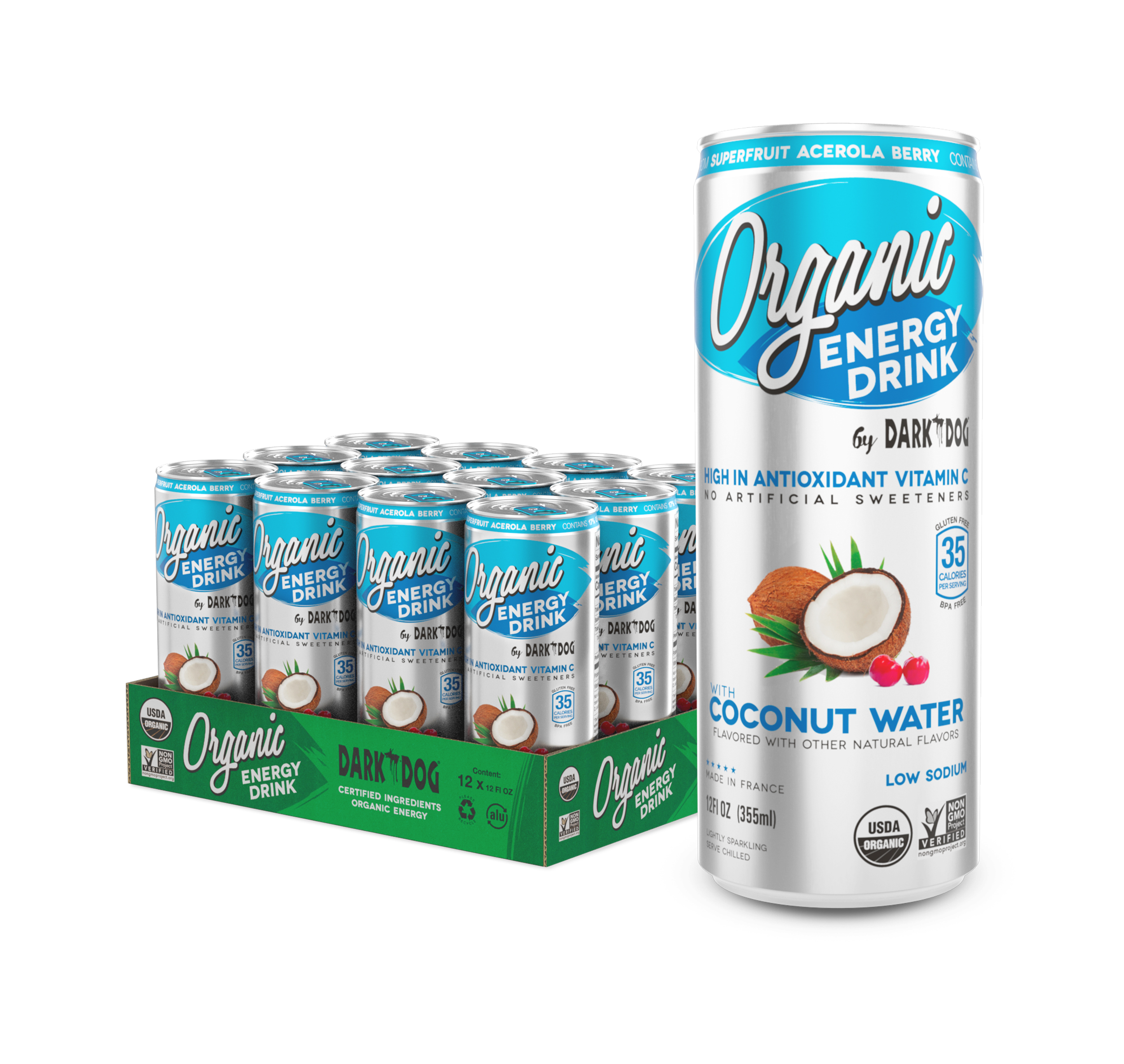 COCONUT WATER Dark Dog Organic