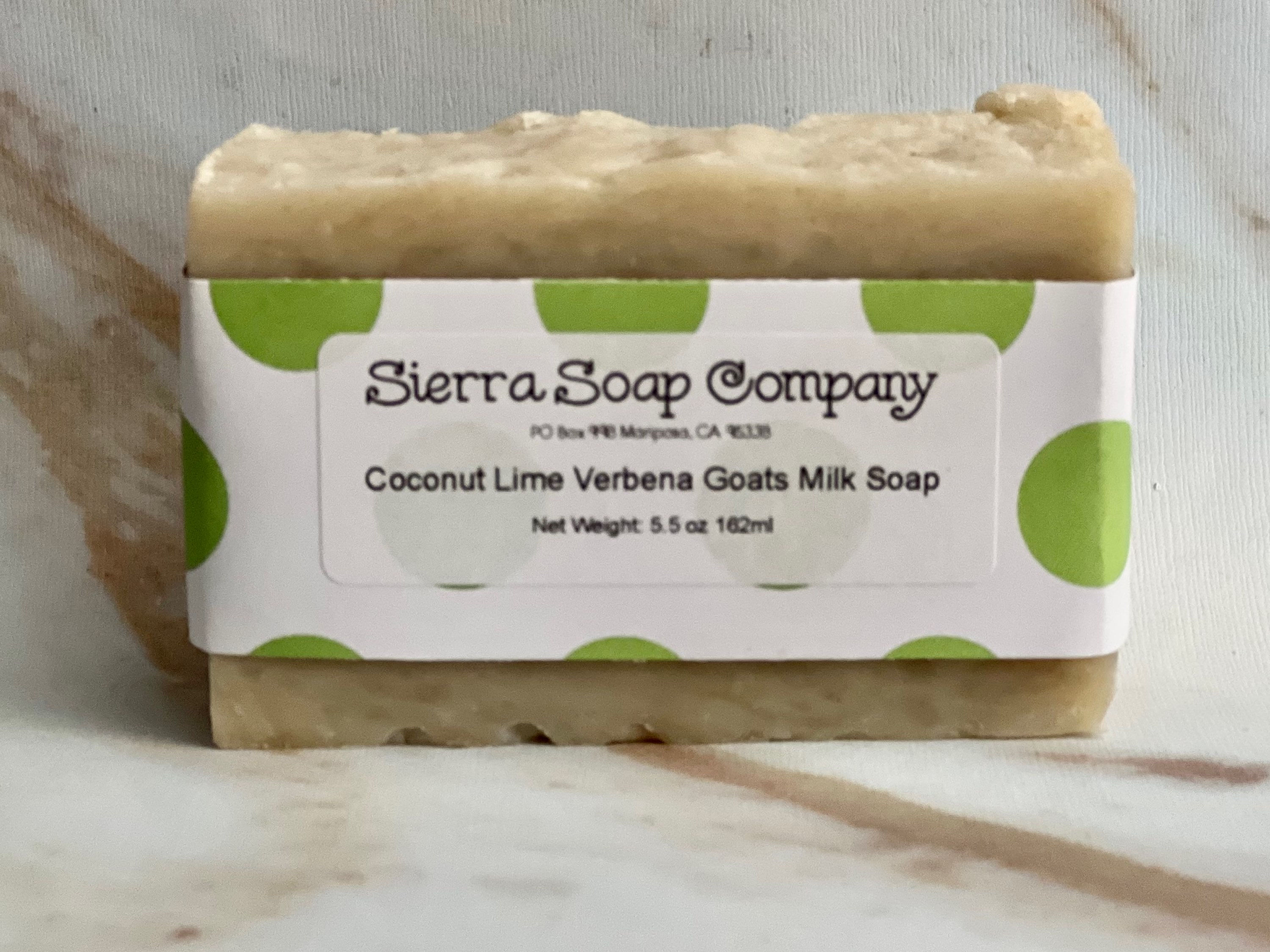 Coconut Lime Verbena Goat Milk Soap Bar