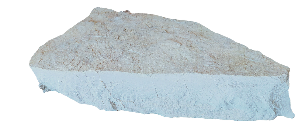 lajeta de pedra rústica irregular de cor creme para chão exterior