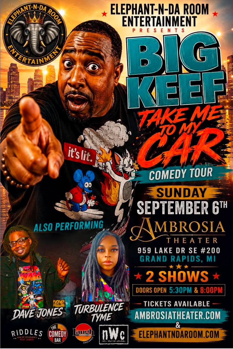 Big Keef "Take Me To My Car" Comedy Tour 8PM