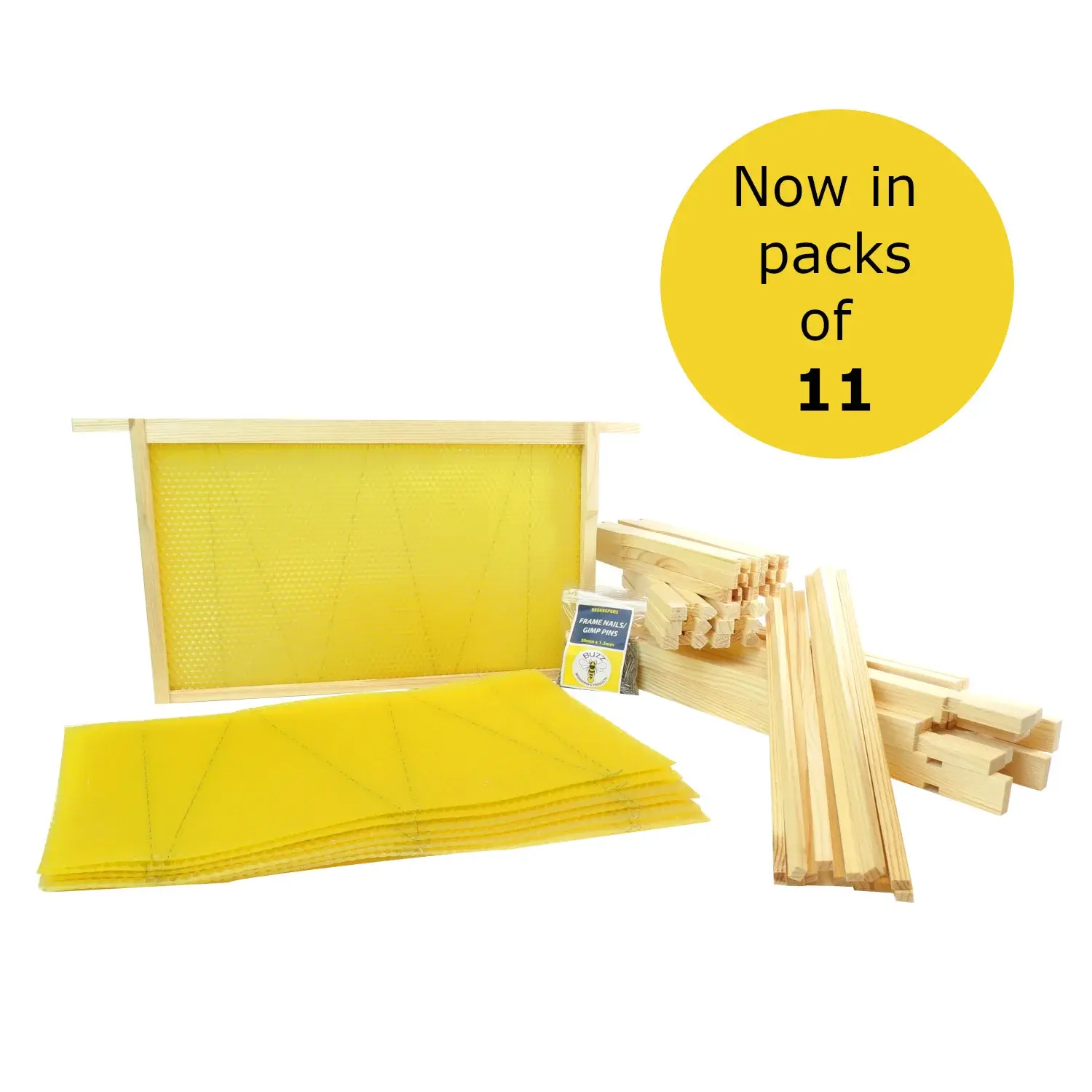 BS DN4 Brood Frame & Foundation Pack
