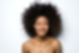Portrait of a Smiling Woman with Curly Hair