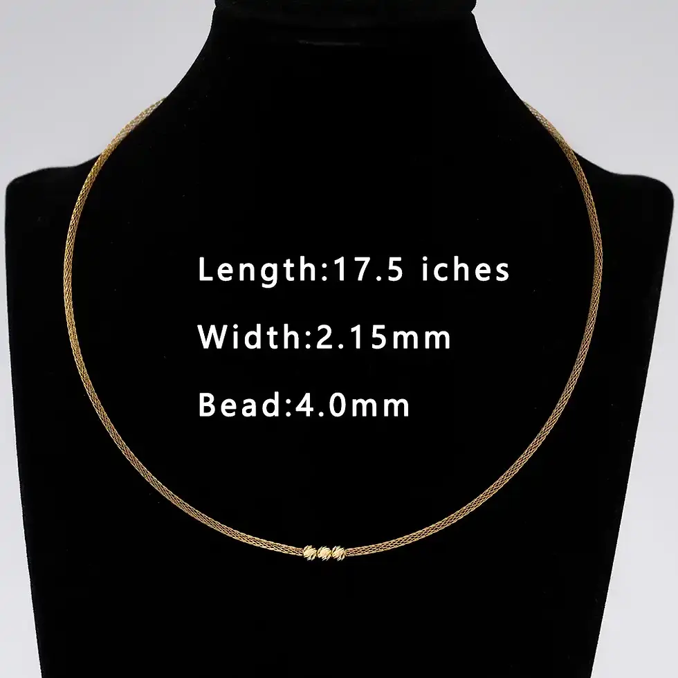 Thumbnail: 18K Gold Choker with Geometric Ball | Elegant Link Chain Necklace