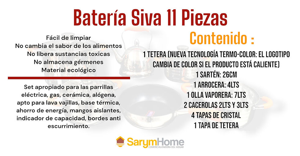 Miniatura: BATERIA SIVA 11 PZS