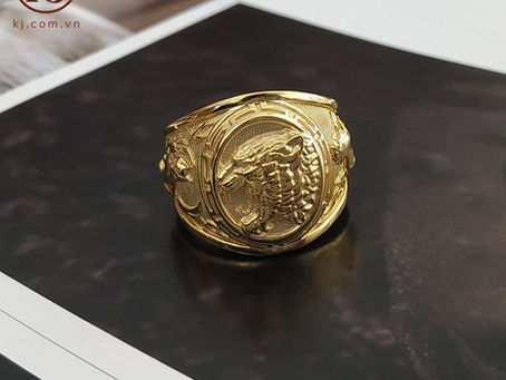 Nhẫn Hổ thiết kế và chế tác riêng theo yêu cầu khách hàng Huy Long ( Hà Nội)