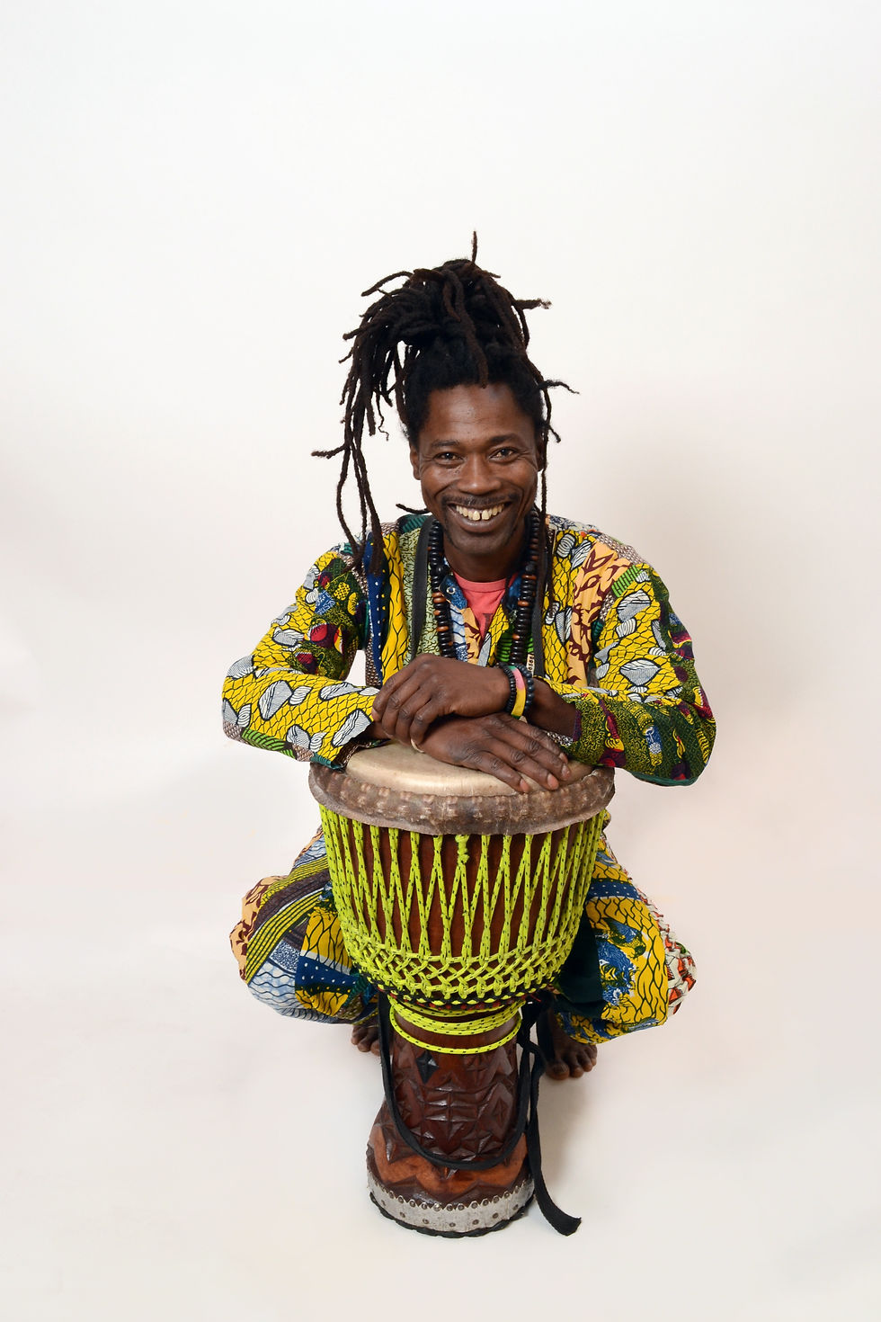Seneke Sillah - lead musician with drum