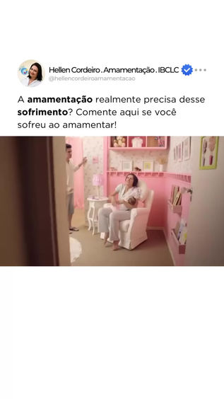 Muitas mães acreditam que o sofrimento faz parte da amamentação.
