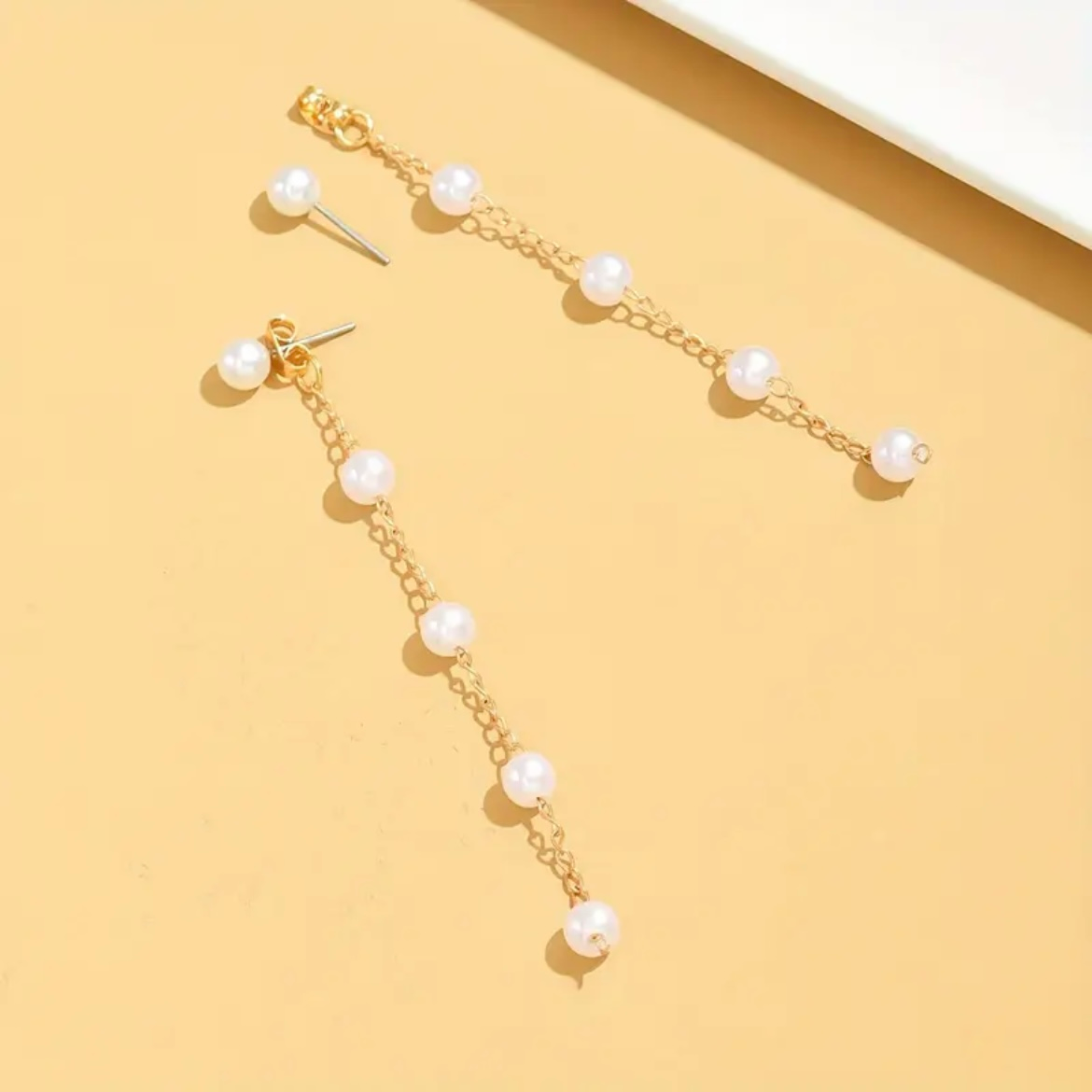 Aretes Cadena de Perlas