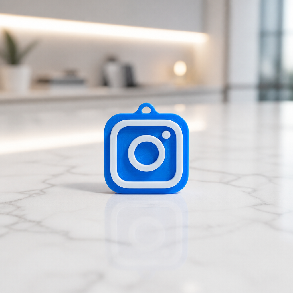 NFC-Schlüsselanhänger mit Instagram-Logo