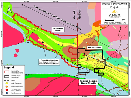 Amex vise à augmenter ses onces d'or à Perron avec un nouveau programme comptant jusqu'à 100 000 mètres de forage