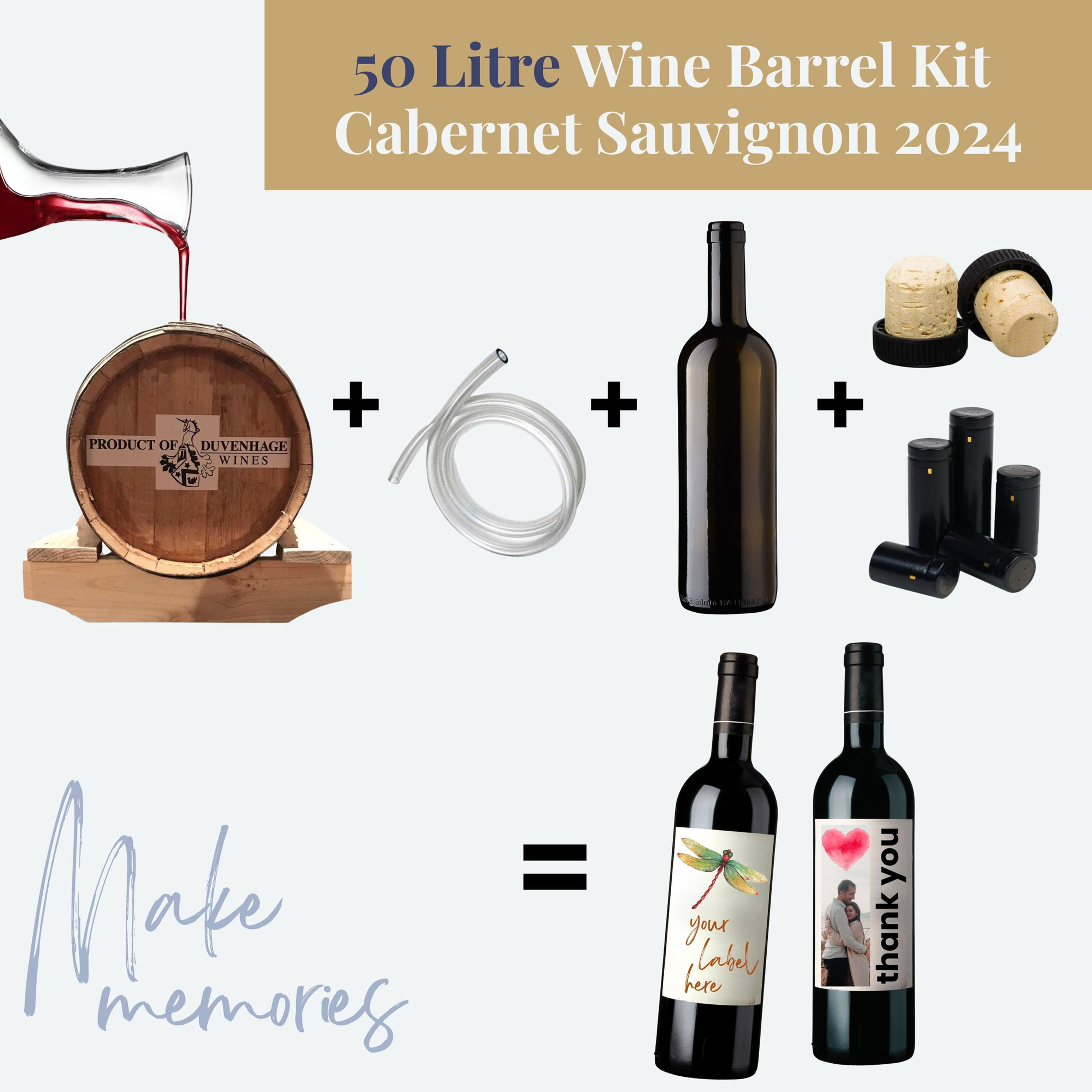 50 L Wine Barrel Kit | La Ferme Cabernet Sauvignon 2024
