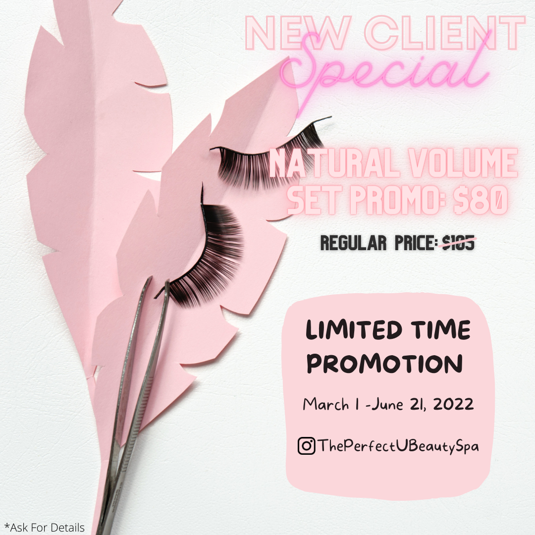 Spring special for "NEW Client" !! Natural volume set $80 reg. $105 content media