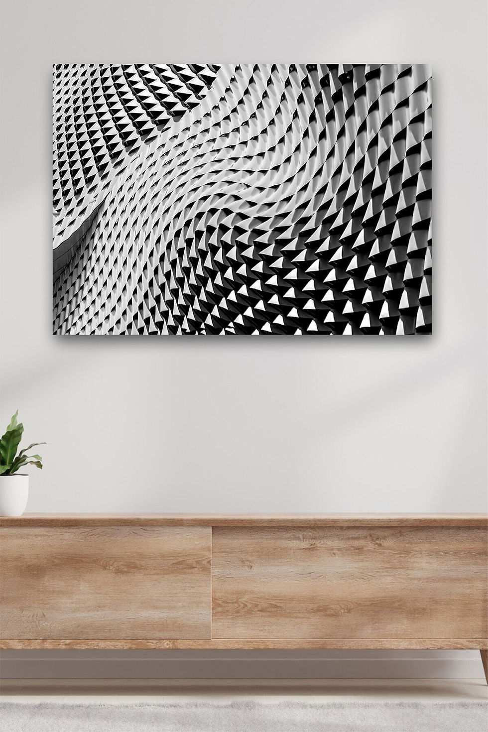 Soyut Şekiller Kanvas Dekoratif Duvar Tablosu Baskılı