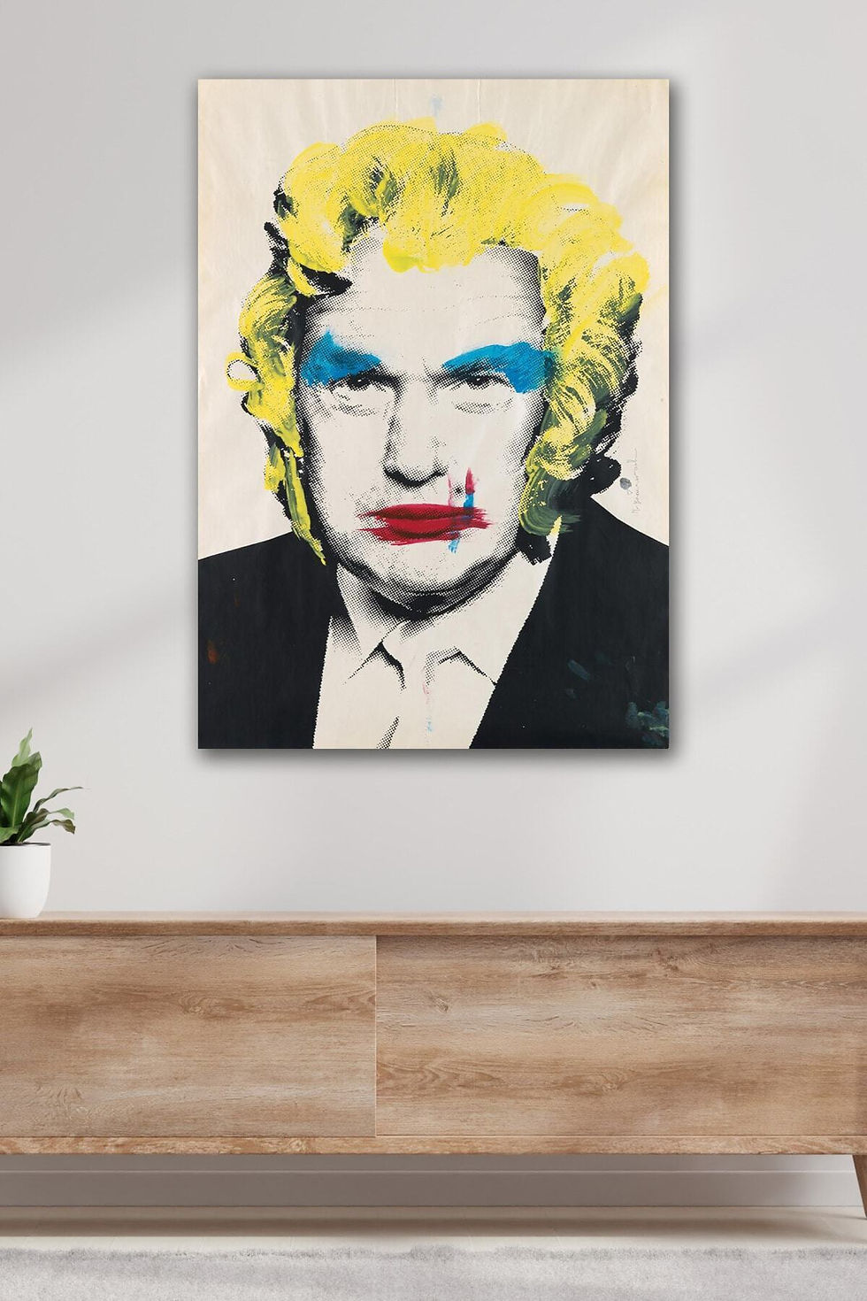 Donald Trump Pop Art Tablo Kanvas Duvar Tablosu