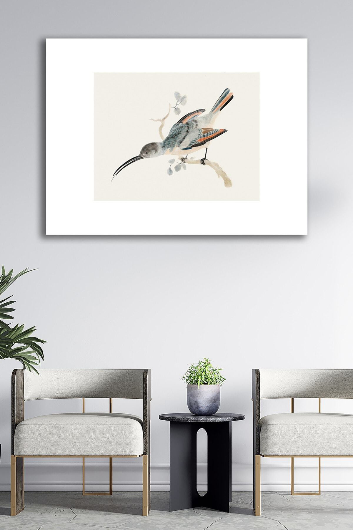 Kanvas Tablo Hayvanlar Kuş Dekoratif Duvar Tablosu Baskılı