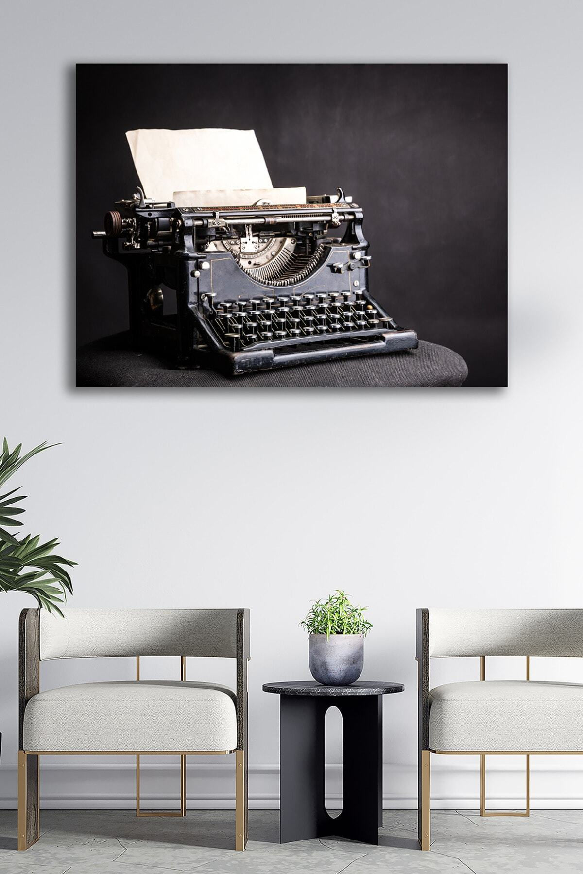 Kanvas Tablo Vintage Obje Antika Fotoğraf Dekoratif Duvar Tablosu Baskılı