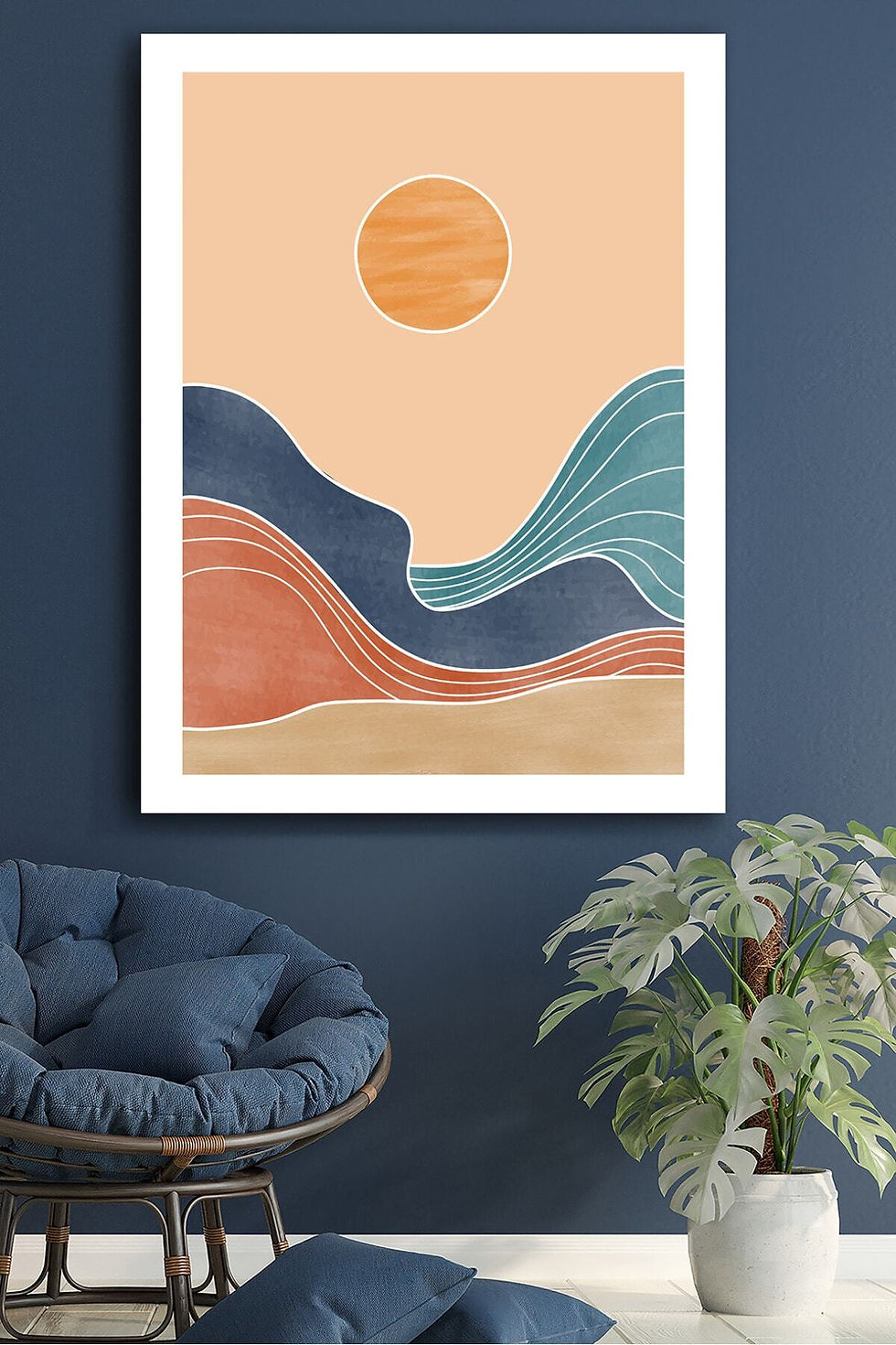 Kanvas Tablo Resim Soyut Modern Dekoratif Duvar Tablosu