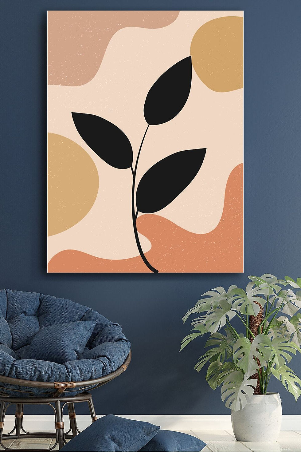 Kanvas Tablo Resim Soyut Modern Dekoratif Duvar Tablosu Baskılı