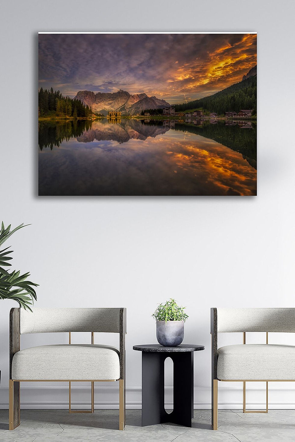 Kanvas Tablo Manzara Doğa Şehir Dekoratif Duvar Tablosu Baskılı