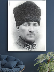 Atatürk portresi kanvas tablo