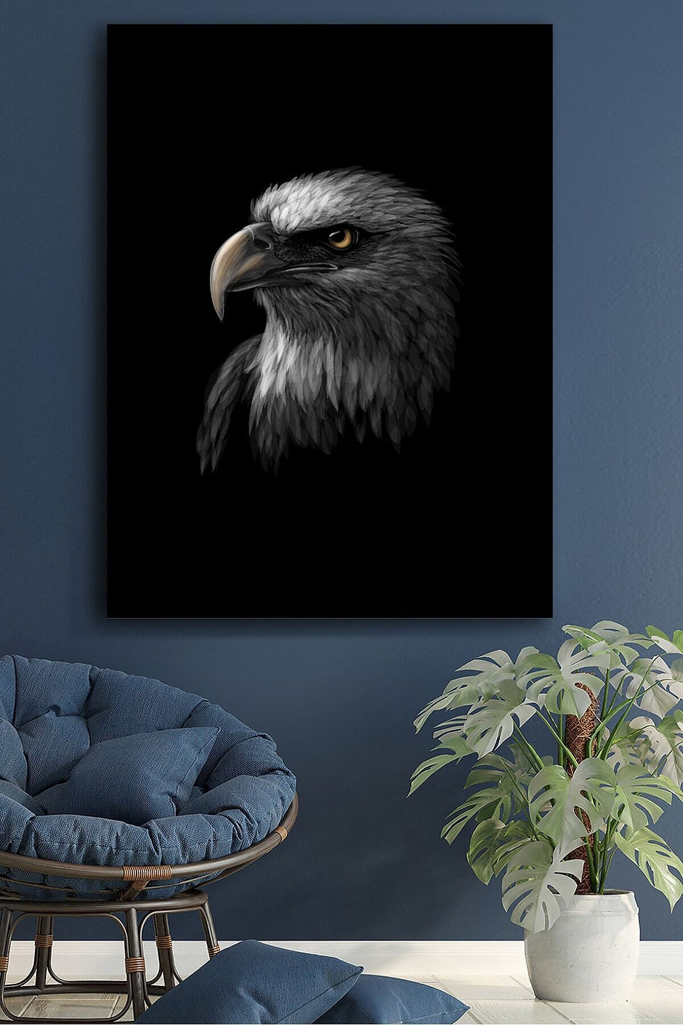 Kanvas Tablo Hayvanlar Dekoratif Duvar Tablosu Baskılı