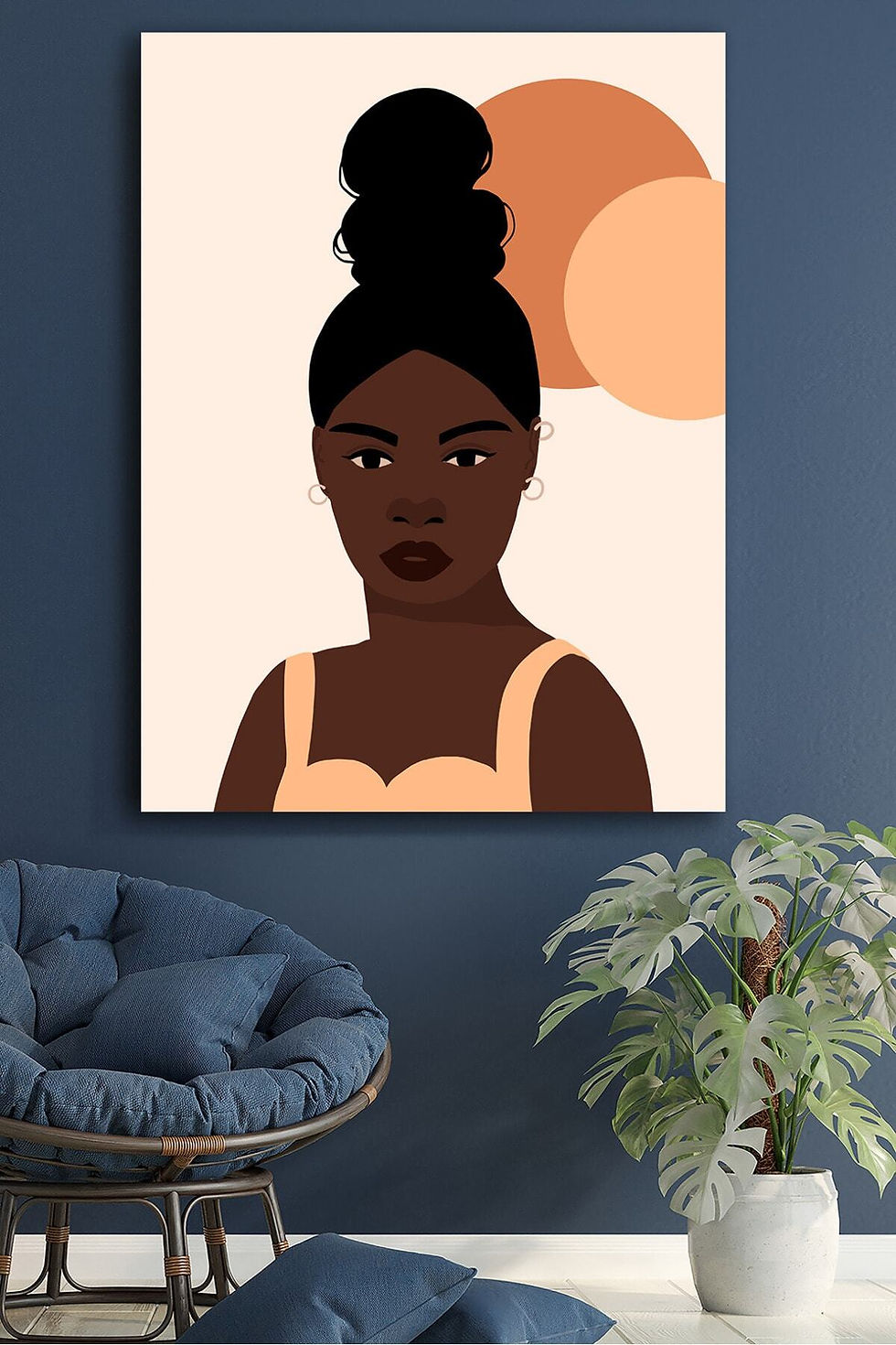 Kanvas Tablo Resim Soyut Kadın Modern Dekoratif Duvar Tablosu Baskılı